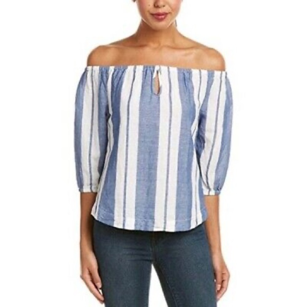 Young Fabulous & Broke off shoulder peasant top